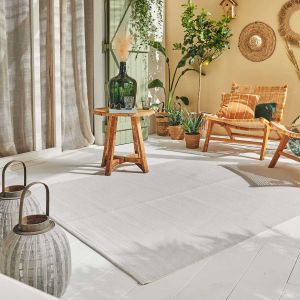 Tapis extérieur en polypropylène Spargi 1747 blanc (120 x 160 cm)