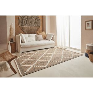 Tapis intérieur extérieur aspect jute bleu Tijuana 9041 (170 x 120 cm)