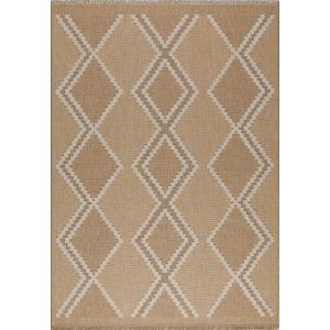 Tapis intérieur extérieur aspect jute jaune Tijuana 9048 (230 x 160 cm)