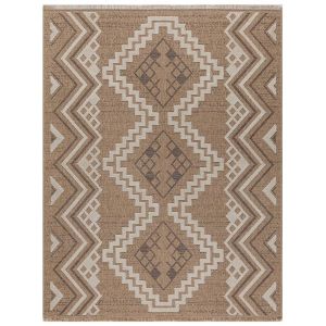 Tapis intérieur extérieur aspect jute marron Tijuana 9054 (230 x 160 cm)