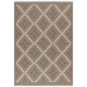 Tapis intérieur extérieur aspect jute marron Tijuana 9041 (230 x 160 cm)