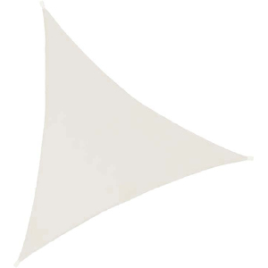 Toile d'ombrage triangulaire 3 mètres (Blanc gardenia)
