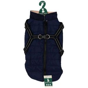 Veste harnais pour chien 45 cm (Bleu marine)