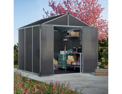 Abri de jardin en polycarbonate et aluminium Rubicon (5.4 m²)