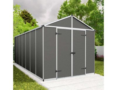 Abri de jardin en polycarbonate et aluminium Rubicon (12.5m²)