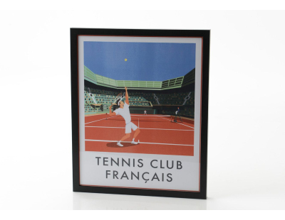 Affiche tennis club français 40x50 cm