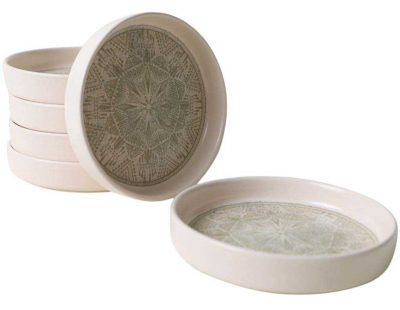 Assiette en céramique Creamy (Lot de 6) (Crème)