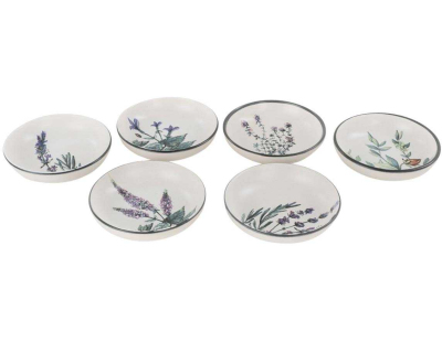 Assiette en céramique Green garden (Lot de 6) (Assiettes creuses 13 cm)