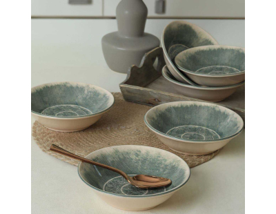 Assiettes en céramique Fumé (Lot de 6)