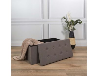 Banc coffre pliable Eleonor (Gris)