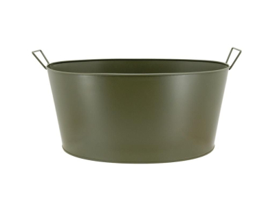 Bassine en métal Kaki