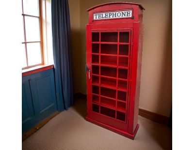 Bibliothèque cabine téléphonique en fer