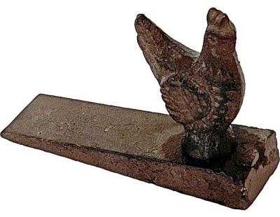 Bloque porte en fonte Coq et poule 11 x 3 x 8 cm (Lot de 2)