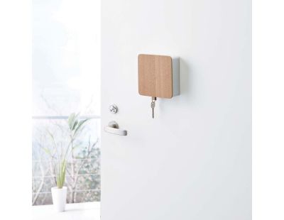 Boîte à clés magnétique Rin key box (Blanc et marron)