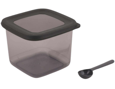 Boîte de conservation en plastique anthracite Storage (Lot de 12)