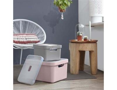 Boite de rangement Sigma home Box 32 L (Rose)