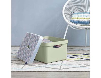 Boite de rangement Sigma home Box 32 L (Vert clair)