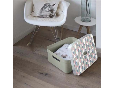 Boite de rangement Sigma home Box 24L (Vert clair)