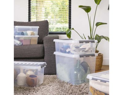 Boîte de rangement en plastique Q-line (36 litres)