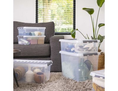 Boîte de rangement en plastique Q-line (72 litres)