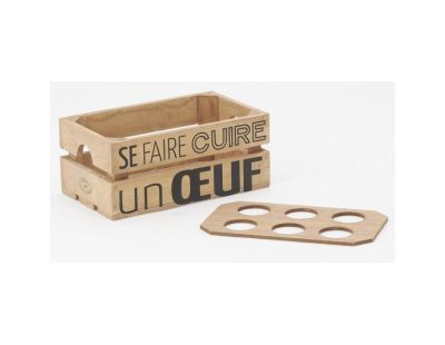 Boite à oeufs en bois - Se faire cuire un oeuf (Boîte à Œufs )