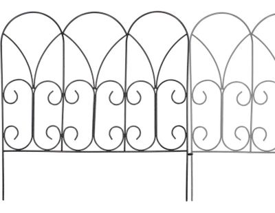 Bordure de jardin métal volutes (Lot de 6)