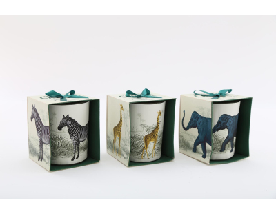 Bougie en pot Safari 8 x 10 cm (Lot de 3)