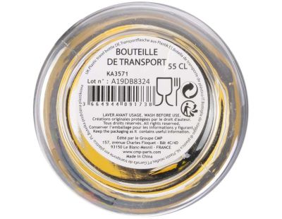 Bouteille de transport en plastique Exotique 55 cl (Jaune)