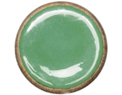 Boutons de porte en bois et métal (Lot de 2) (Vert)