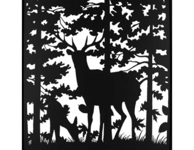 Brise vue treillis en fer (Motif cerf)