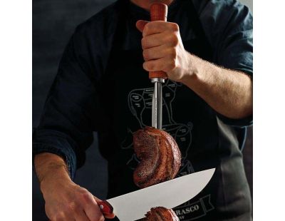 Brochette en inox et bois 55 cm Churrasco