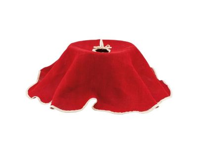 Cache-pied de sapin en tissu (Rouge)