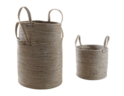 Cache-pot en jute et coton (Lot de 3)