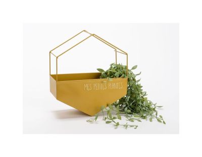 Cache-pot en métal Mes petites plantes