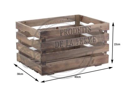 Caisse en bois Produits de la ferme