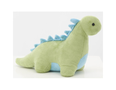 Cale-porte dinosaure en coton vert