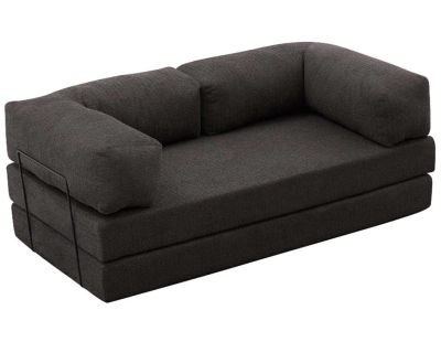 Canapé chauffeuse 3 places en chenille Comfort (Anthracite)