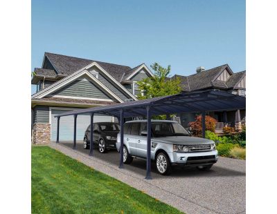 Carport en aluminium et polycarbonate Arcadia (10.77 x 3.59 m)