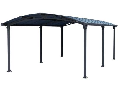 Carport en aluminium et polycarbonate Arcadia (6.49 x 3.59 m)