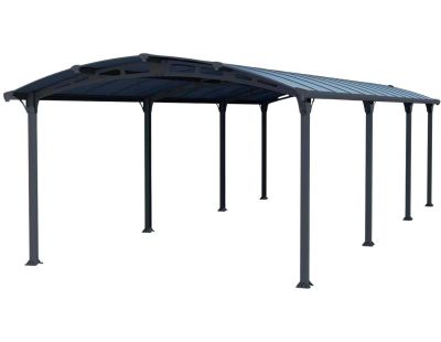 Carport en aluminium et polycarbonate Arcadia (8.63 x 3.59 m)