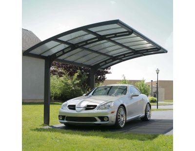 Carport en aluminium et polycarbonate Arizona Wave (4.95 x 2.89 m)