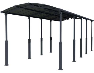 Carport spécial camping-car en aluminium et polycarbonate Alpine (10.7 x 3.52 m)