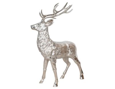 Très grand Cerf sur pied en aluminium