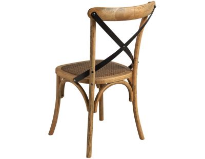 Chaise bistrot en hêtre vieilli (Lot de 4)