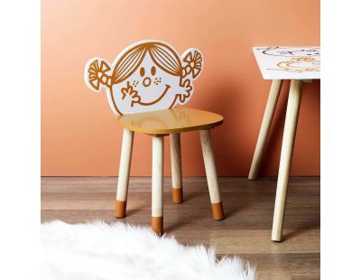 Chaise en bois pour enfant Monsieur madame (Madame bonheur)