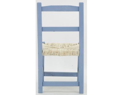 Chaise enfant en bois (Bleu-gris)