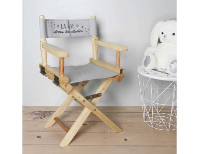 Chaise metteur en scène pour enfant (Gris)