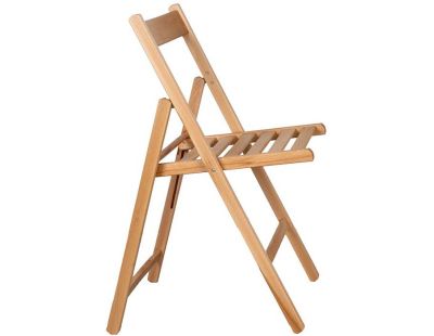 Chaise pliante en bois (Naturel)