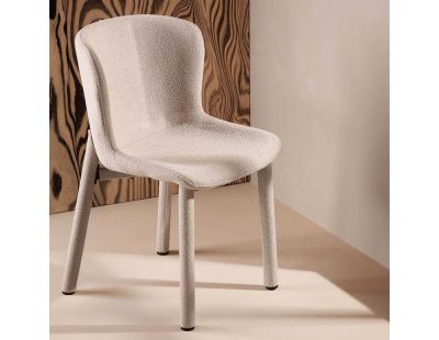 Chaise en tissus bouclette Astoria (Beige)