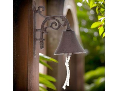 Cloche de jardin fleurs en fonte